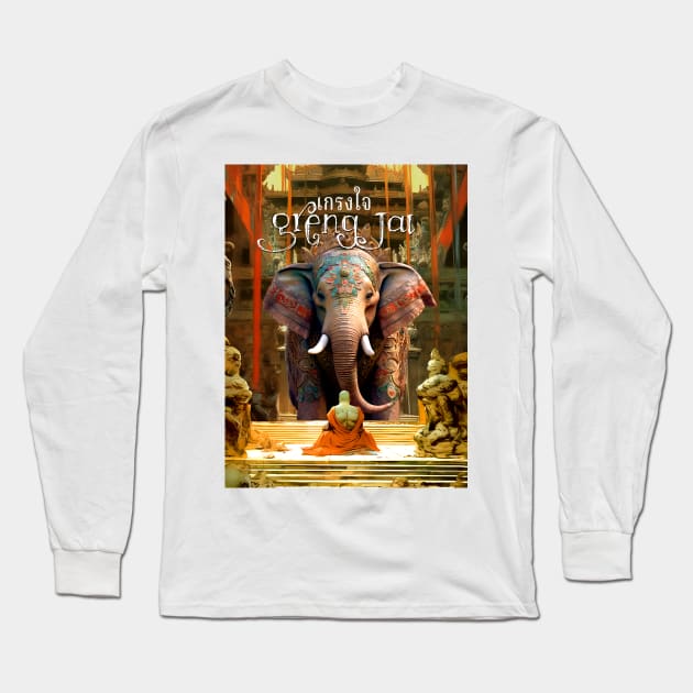 Greng Jai: Thai Politeness; Afraid to Offend Long Sleeve T-Shirt by Puff Sumo